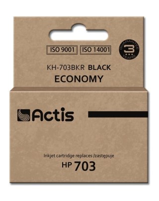 Tusz ACTIS KH-703BKR (zamiennik HP 703 CD887AE; Standard; 15 ml; czarny)