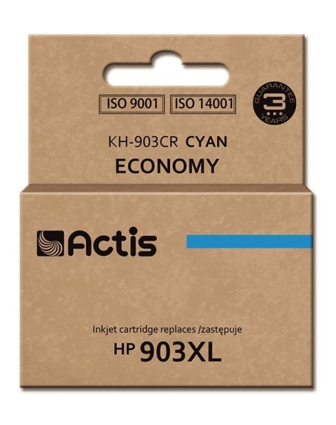 Tusz Actis KH-903CR (zamiennik HP 903XL T6M03AE; Standard; 12ml; niebieski) - Nowy Chip