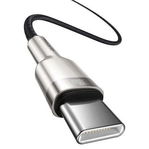 KABEL USB-C DO USB-C BASEUS CAFULE, 100W, 1M (CZARNY) KABEL USB CATJK-C01