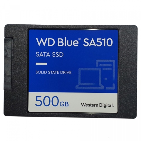 Dysk SSD WD Blue SA510 500GB 2,5"/7mm (560/510 MB/s) WDS500G3B0A Dysk SSD WD Blue SA510 500GB 2,5"/7mm (560/510 MB/s) WDS500G3B0A