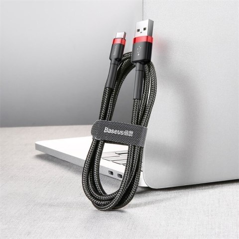 BASEUS KABEL CAFULE 2A 2M (CZERWONO-CZARNY)