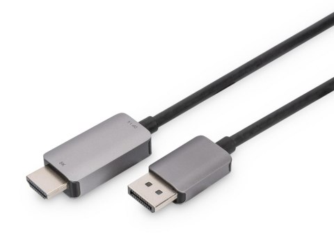 Kabel adapter DIGITUS PREMIUM DisplayPort - HDMI 8K 30Hz DP/HDMI M/M 1m