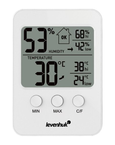 Termohigrometr Levenhuk Wezzer BASE L30, biały