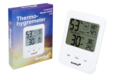 Termohigrometr Levenhuk Wezzer BASE L30, biały