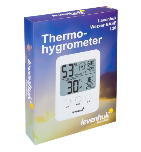 Termohigrometr Levenhuk Wezzer BASE L30, biały