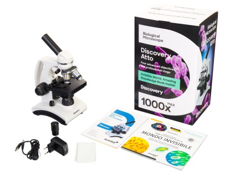 (IT) Mikroskop Discovery Atto Polar z książką (IT) Mikroskop Discovery Atto Polar z książką