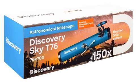 (ES) Teleskop Discovery Sky T76 z książką