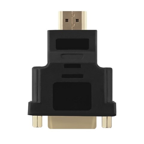 Qoltec Adapter HDMI A męska | DVI (24+1) żeńska