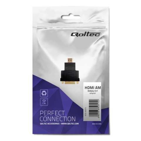 Qoltec Adapter HDMI A męska | DVI (24+1) żeńska