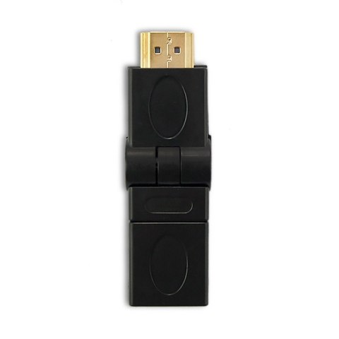 Qoltec Adapter HDMI A męski | HDMI A żeński | kątowy | obrotowy