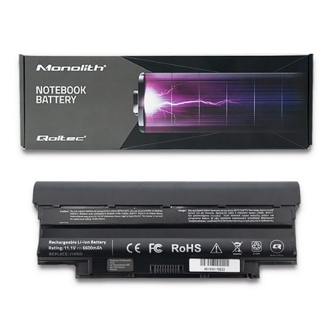 Qoltec Bateria do Dell N4010 | 14R | 6600mAh | 10.8-11.1V