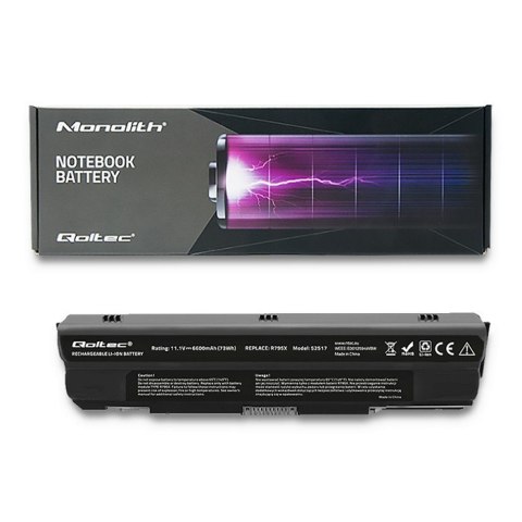 Qoltec Bateria do Dell XPS 17 | L501x | 6600mAh | 10.8-11.1V