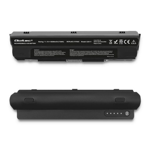 Qoltec Bateria do Dell XPS 17 | L501x | 6600mAh | 10.8-11.1V