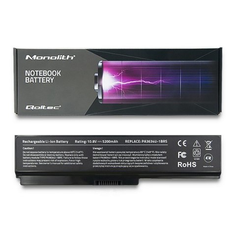 Qoltec Bateria do Toshiba PA3634 | 5200mAh | 10.8-11.1V