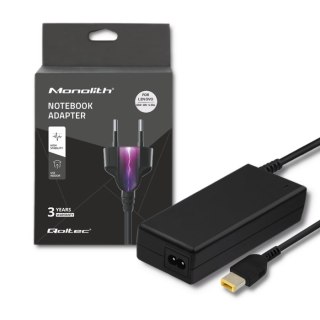 Qoltec Zasilacz do Lenovo 65W | 20V | 3.25A | Slim tip+pin | +kabel zasilający