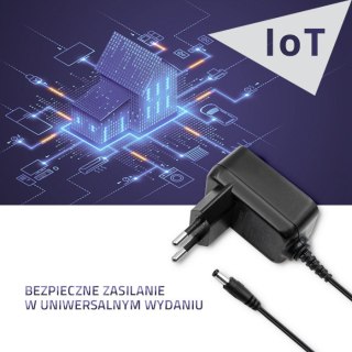 Qoltec Zasilacz wtyczkowy 12W | 12V | 1A | 5.5*2.5