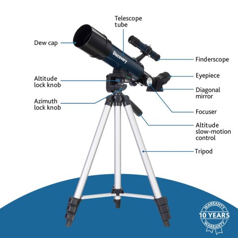 (ES) Teleskop Discovery Sky Trip ST50 z książką