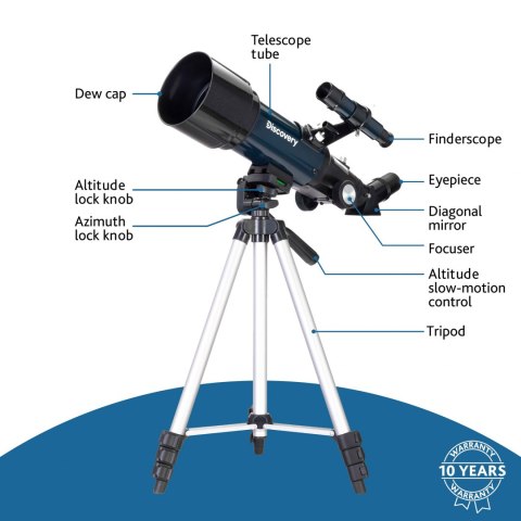 (IT) Teleskop Discovery Sky Trip ST70 z książką