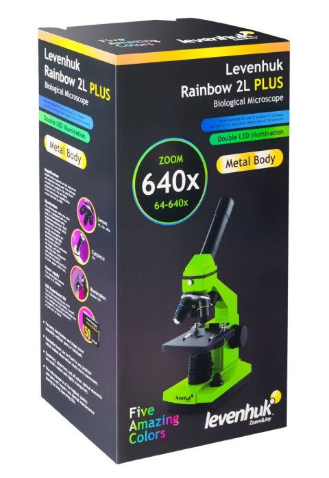 (TR) Mikroskop Levenhuk Rainbow 2L PLUS Azure\Lazur