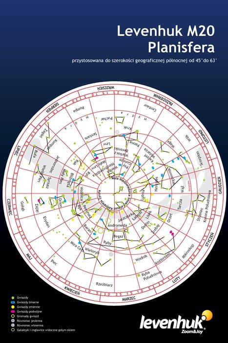 (PL) Duża planisfera Levenhuk M20 (PL) Duża planisfera Levenhuk M20