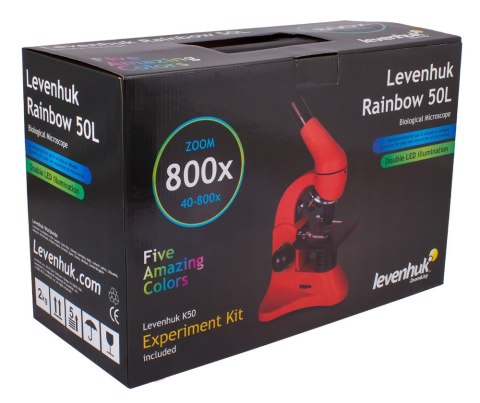 (CZ) Mikroskop Levenhuk Rainbow 50L Orange\Pomarańcza (CZ) Mikroskop Levenhuk Rainbow 50L Orange\Pomarańcza