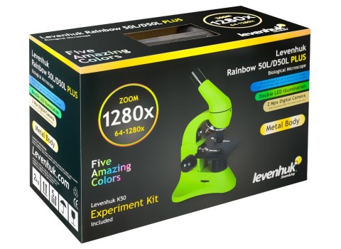 (CZ) Mikroskop Levenhuk Rainbow 50L PLUS Azure\Lazur