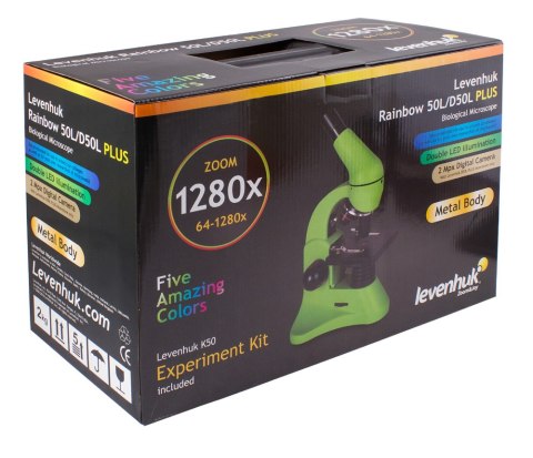 (CZ) Mikroskop Levenhuk Rainbow 50L PLUS Azure\Lazur
