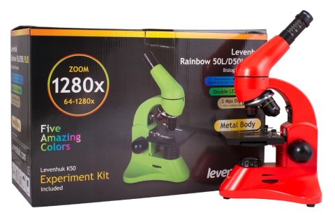 (EN) Mikroskop Levenhuk Rainbow 50L PLUS Orange\Pomarańcza (EN) Mikroskop Levenhuk Rainbow 50L PLUS Orange\Pomarańcza