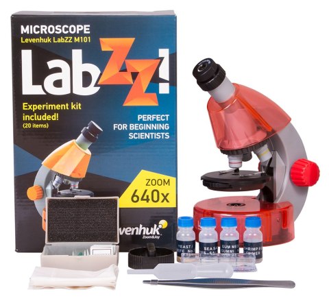 (CZ) Mikroskop Levenhuk LabZZ M101 Orange\Pomarańcza (CZ) Mikroskop Levenhuk LabZZ M101 Orange\Pomarańcza