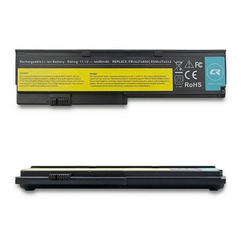 Qoltec Bateria do Lenovo x200 | x201 | 4400mAh | 10.8-11.1V