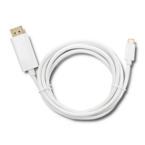 Qoltec DisplayPort Alternate mode | USB 3.1 typ C męski | DisplayPort męski | 5K | 2m