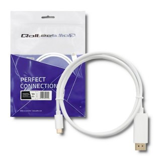 Qoltec DisplayPort Alternate mode | USB 3.1 typ C męski | Displayport męski | 5K | 1m