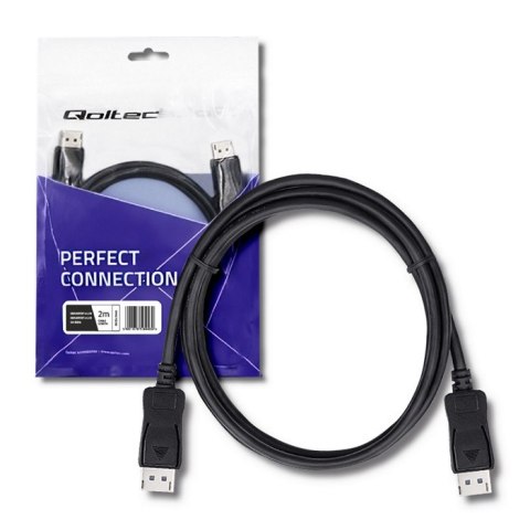 Qoltec DisplayPort v1.3 męski | DisplayPort v1.3 męski | 8K | 2m