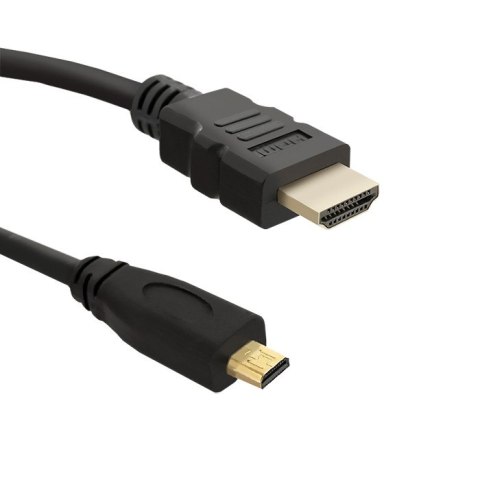 Qoltec Kabel HDMI A męski | Micro HDMI D męski | 2m