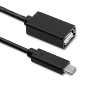 Qoltec Kabel USB 3.1 typ C męski | USB 2.0 typ A żeński | 0.25m