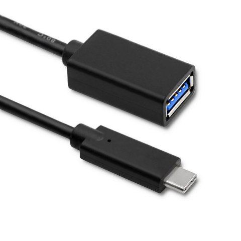 Qoltec Kabel USB 3.1 typ C męski | USB 3.0 A żeński | 0.5m