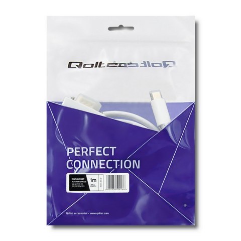 Qoltec Kabel USB 3.1 typ C męski/ VGA męski | FULL HD | Alternate mode | 1m