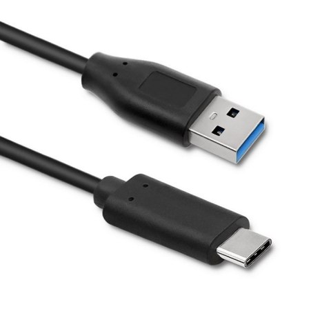 Qoltec Kabel USB typ C 3.1 męski | USB 3.0 typ A męski | 0.25m