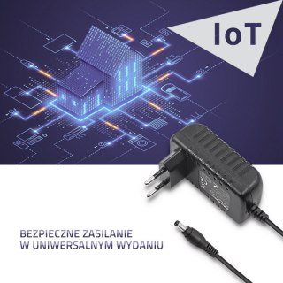 Qoltec Zasilacz wtyczkowy 19W | 9V | 2.1A | 5.5*2.5