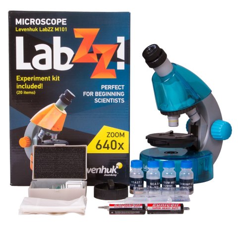 (ES) Mikroskop Levenhuk LabZZ M101 Azure\Lazur (ES) Mikroskop Levenhuk LabZZ M101 Azure\Lazur