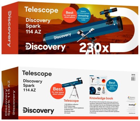 (BG) Teleskop Discovery Spark 114 AZ z książką