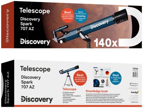 (EN) Teleskop Discovery Spark 707 AZ z książką