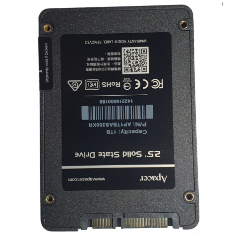 Dysk SSD Apacer AS350X 1TB SATA3 2,5" (560/540 MB/s) 7mm, TLC 3D NAND