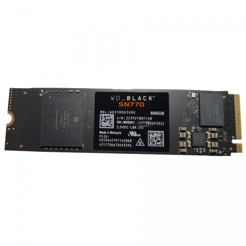 Dysk SSD WD Black SN770 WDS500G3X0E (500 GB ; M.2; PCIe NVMe 4.0 x4)