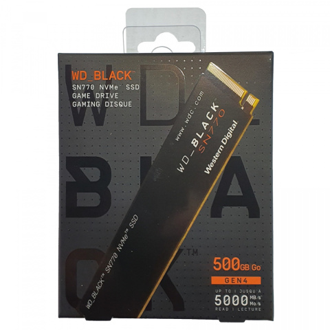 Dysk SSD WD Black SN770 WDS500G3X0E (500 GB ; M.2; PCIe NVMe 4.0 x4)