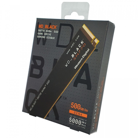 Dysk SSD WD Black SN770 WDS500G3X0E (500 GB ; M.2; PCIe NVMe 4.0 x4)