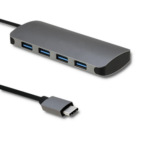 Adapter USB 3.1 Typ C męski/4 x USB 3.0 żeński | DC żeński