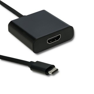 Qoltec Adapter USB typ C męski / HDMI żeński | 4K | 23cm