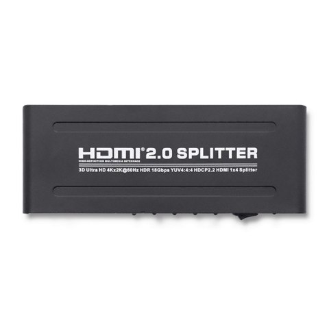 Qoltec Aktywny rozdzielacz Splitter HDMI v. 2.0 | 1x4