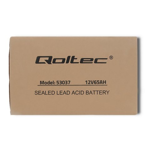 Qoltec Akumulator AGM | 12V | 65Ah | max 780A